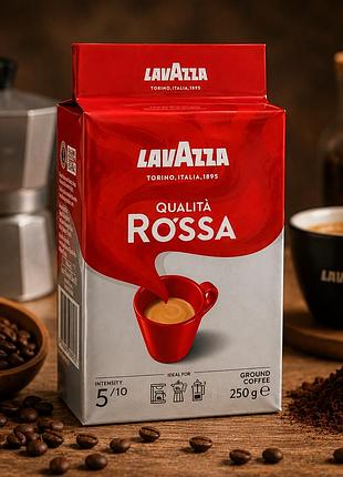 Кава мелена lavazza qualità rossa 250 г