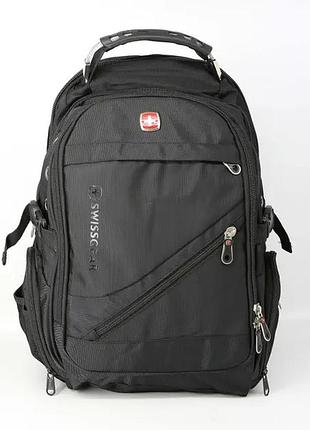 Міський рюкзак swissgear ергономічний чорний (8810)