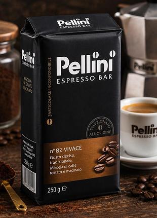 Кофе pellini 250 г молотый - итальянский кофе премиум качества, ароматный и насыщенный