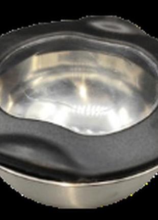 Нерщавеющая миска с прозрачной крышкой 320 ml bowl via chasse