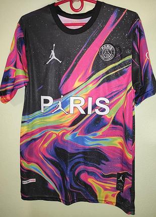 Спорт фірмова четверта футбольна футболка джерсі paris saint-germain.messi. x jordan сезону 2020/21.м