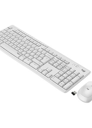 Клавиатура комьютерная logitech mk270 белая
