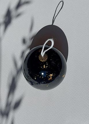 Свеча ручной работы "cosmos", 105г чорний