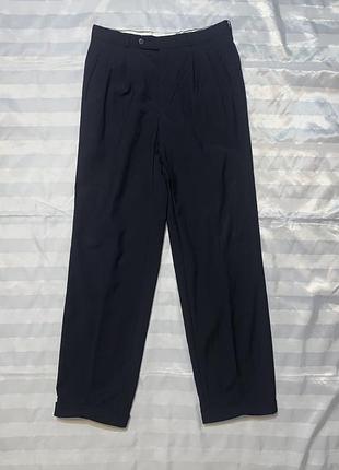 Мужские винтажные шерстяные брюки hugo boss (ткань reda италия, made in w. germany)