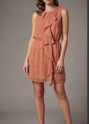 Ніжне плаття з рюшем.👗apricot