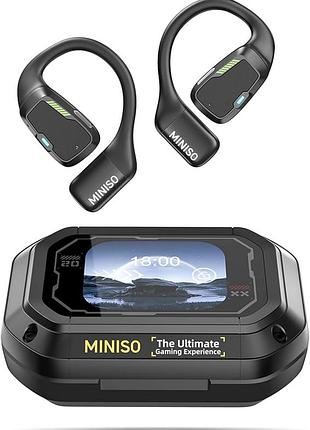 Miniso wireless earbud m98 — бездротові bluetooth-навушники з зарядним кейсом, чорні