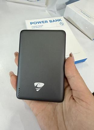 Магнитный power bank 5000 ма*ч 20w - беспроводная зарядка magsafe, usb-c, черный