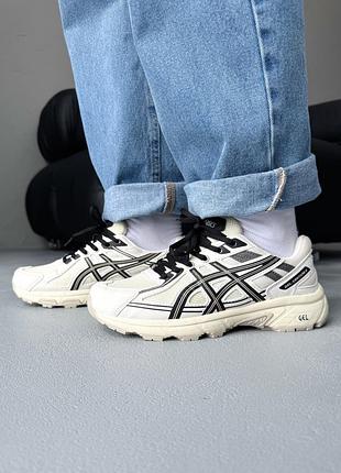 😍 женские кроссовки asics gel-venture 6 beige/black
