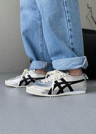 😍 жіночі кросівки asics onitsuka tiger mexico silver