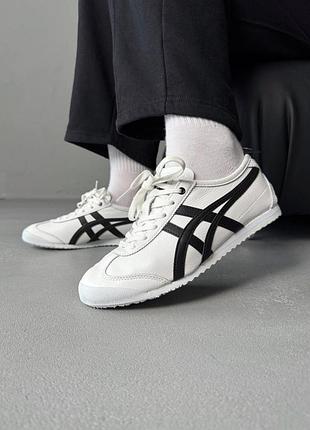 😍 женские кроссовки asics onitsuka tiger mexico white/black