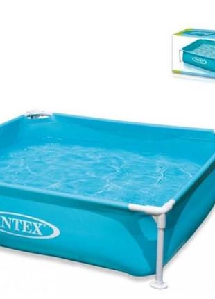 Басейн каркасний 57173 в коробці р.122x122x30 см intex