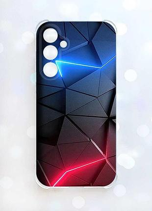 Чохол з потовщеними кутами на samsung galaxy a37 рельєфний фон (принт 36)