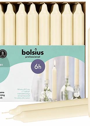 Свеча столовая 1bolsius 180/21 ivory 45 шт