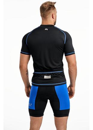 Велосипедна футболка radical cross-sx чорний / синій (cross-sx-blue)