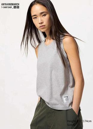 Футболка без рукавів, майка uniqlo anya hindmarch