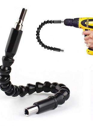 Отвертка с гибким магнитным удлинителем для отвертки и дрели snake bit