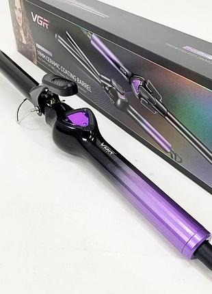 Плойка для волос vgr v-575 purple