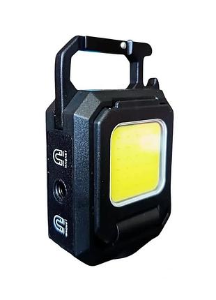 Міні led-ліхтарик wj-808 акумуляторний 500 лм з карабіном, магнітом і usb type-c