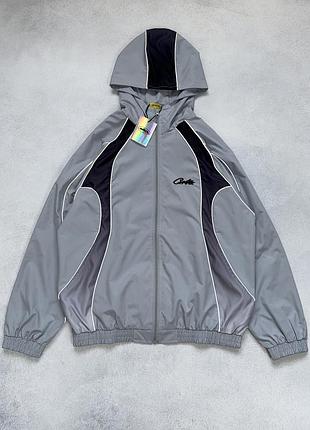 Куртка ветровка corteiz crtz jacket рефлектив кортез l, серый