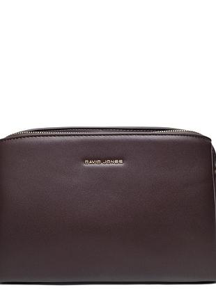 Жіноча сумка через плече крос-боді екошкіра коричневий арт.cm8312 d.brown davidjones французька