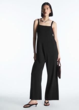 Комбинезон женский cos square-neck jersey jumpsuit / l