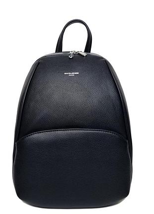 Молодёжный рюкзак экокожа черный арт.cm8631 black davidjones франція