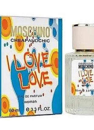 Жіночий парфум moschino i love love, 60 мл