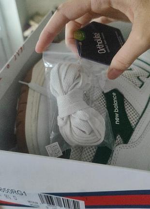 Кросівки чоловічі new balance 650r x aimé leon dore "white/green"