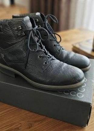 Кожаные ботинки ecco gore-tex оригинал, р. 40 (26 см) размер: 40 длина стельки: 26 см