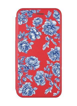 Чохол-книжка з малюнком на samsung galaxy a72 (a725) місячні квіти (принт 434)