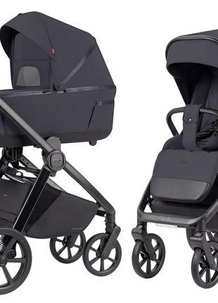 Коляска универсальная crl-6540/1 "omega" 2in1 meteor grey carrello
