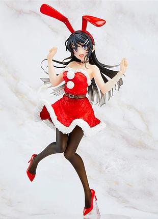 Аниме фигурка май сакурадужима 20 см bunny girl sakurajima mai этот тупой свин не понимает мечту девушки-зайки