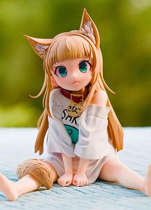 Большая аниме фигурка кинако осакана 13 см девочка-котик kinako osakana cat girl