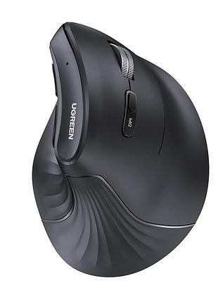Манипулятор мышь беспроводная ugreen mu008 multi-mode vertical mouse black