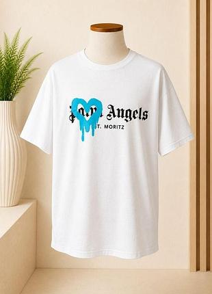 Palm angels st. moritz heart logo t-shirt
