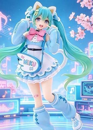 Аниме фигурка хацуне мику 19 см вокалалоид hatsune miku fashion anime figure