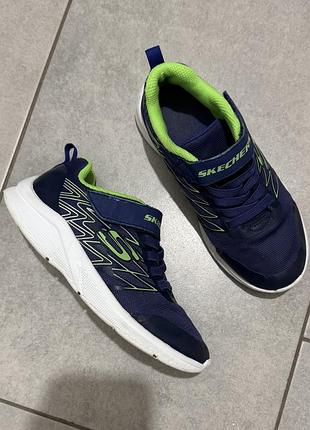 Дитячі сині кросівки для хлопчика skechers, р. 32, 20 см