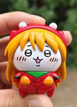 Аниме фигурка чиби аски лэнгли сорью (asuka langley soryu) евангелион rei ayanami evangetion