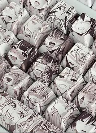 Аниме кнопка кейкап 18+ хентай колпачки для клавиш ручной клавиатуры keycaps, для ноутбука для взрослых кейкап