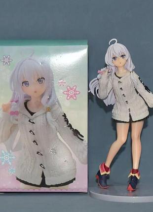 Аниме фигурка элейна 20 см в коробке путешествие элейды elaina majo no tabitabi nightwear, на подарок