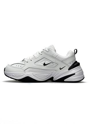 Кроссовки женские nike m2k tekno, белые кроссовки найк кожа текстиль, демисезонные