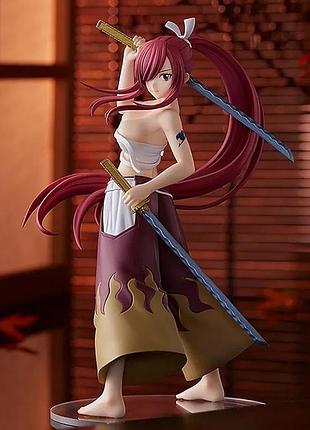 Аніме фігурка ельза скарлет fairy tail erza scarlet, статуетка хвіст феї, дівчина воїн з мечем