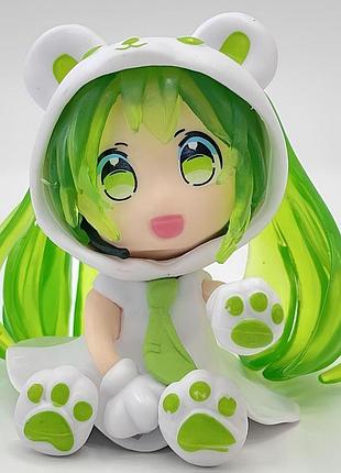Аніме фігурка хацуне міку зелена вокалоїд чібі hatsune miku chibi anime figure