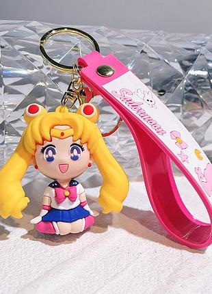 Аніме фігурка брелок сейлор мун sailor moon для рюкзака сумки або ключів підвіска з дівчиною усагі цукіно