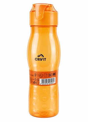 Спортивна пляшка для води crivit, 670 мл, помаранчева, з поїлкою