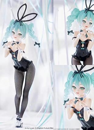 Аниме фигурка хацуне мику 27 см коллекционная hatsune miku bicute bunny bunnies rurudo девушка зайчик кролик