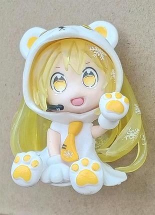 Аниме фигурка хацуне мику желтая вокалалоид чиби hatsune miku chibi anime figure
