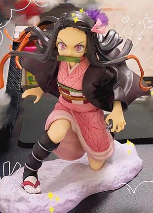 Аниме фигурка незуко "клинок рассекающий демонов" nezuko demon slayer, клинок уничтожающий демонов
