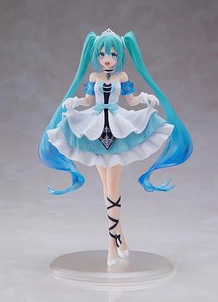 Аниме фигурка хацуне мику 20 см hatsune miku cinderella статуетка золушка попелюшка