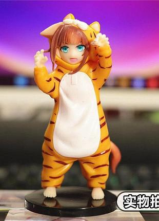 Аниме фигурка кинако осакана маленькая девочка-котик kinako osakana cat girl, тигрик